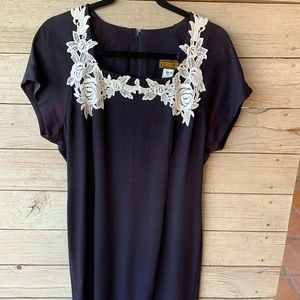 Vintage VirgoII dress. Excellent quality, lace details inside hems.